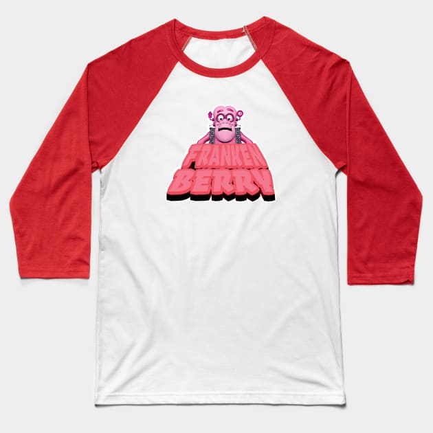 Frankenberry Baseball T-Shirt by GothicStudios